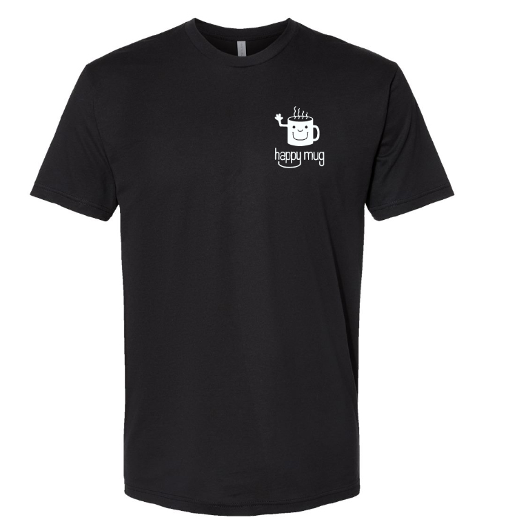 Classic Happy Mug T-shirt (Black)