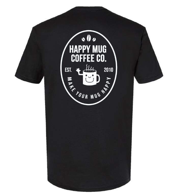 Classic Happy Mug T-shirt (Black)