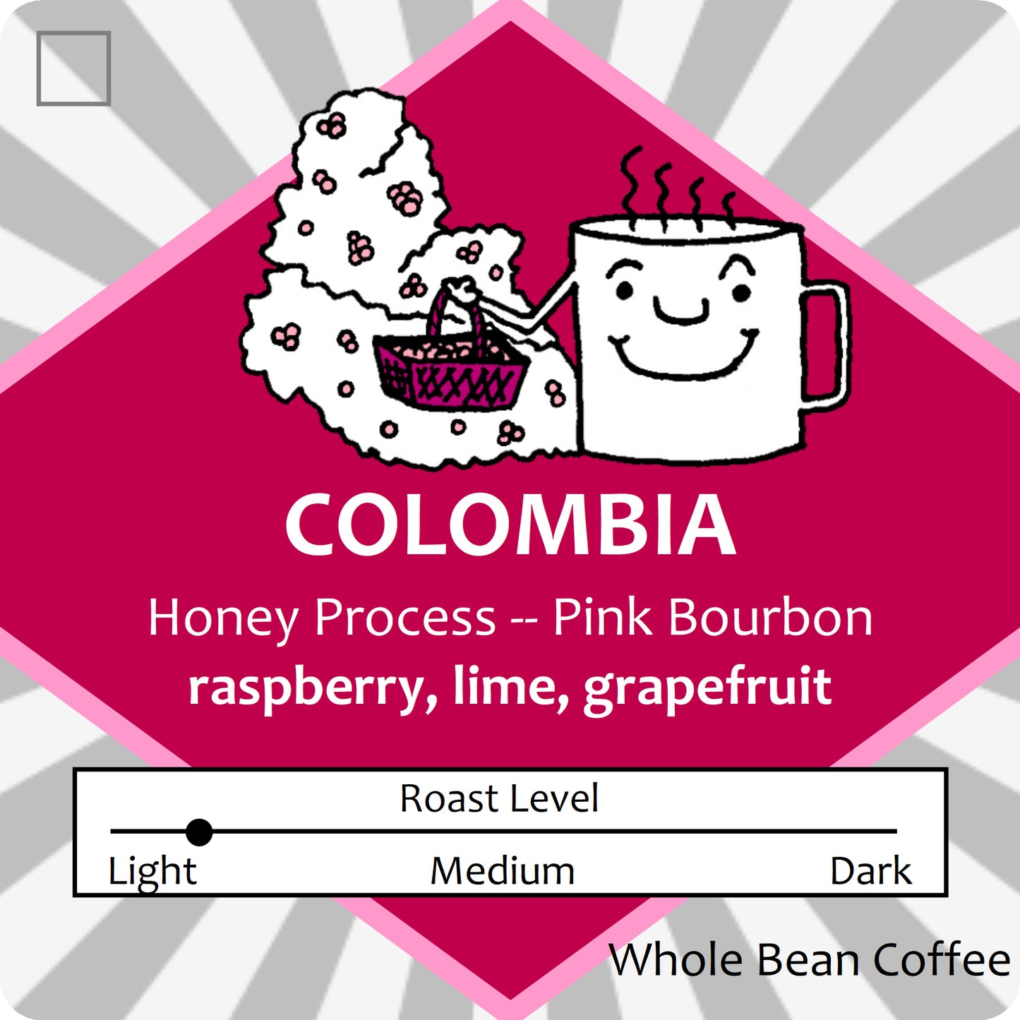 Colombia Pink Bourbon Honey