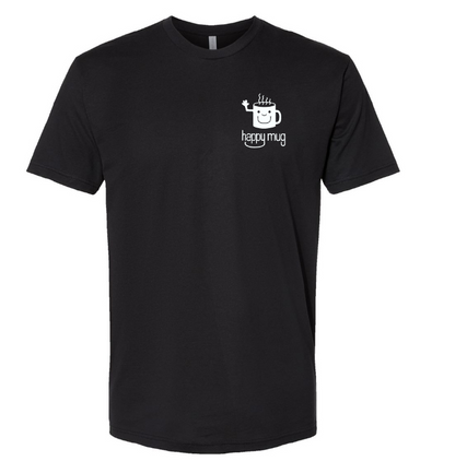 Classic Happy Mug T-shirt (Black)